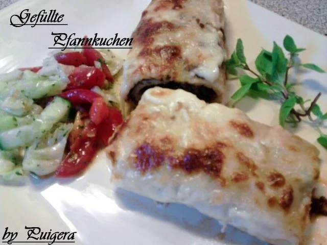 Herzhaft gefüllte Pfannkuchen - Rezept