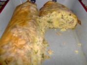 Erdäpfelstrudel mit Selchspeck - Rezept