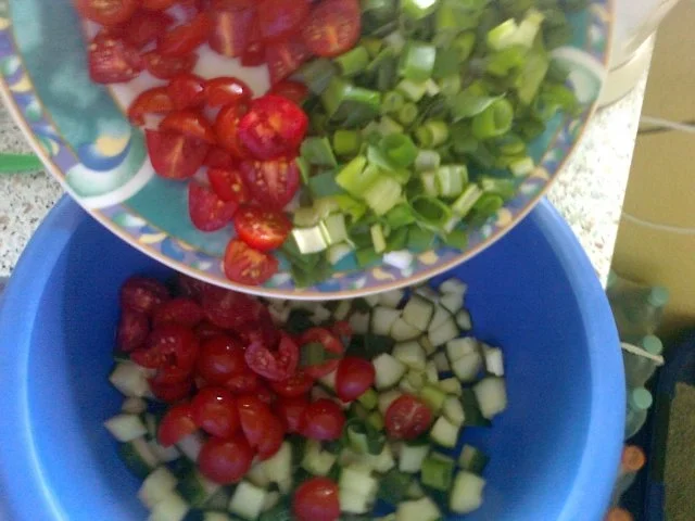 Bulgarischer Chopskasalat - Rezept - Bild Nr. 3