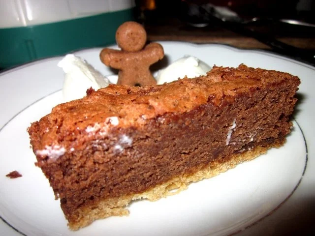 Banana-Brownie mit Zitronen-weiße Schokoladen-Mousse - Rezept - Bild Nr. 2