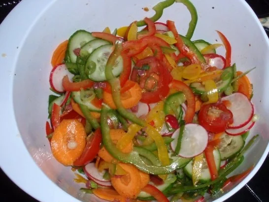 Bunter Feierabend-Salat - Rezept - Bild Nr. 8