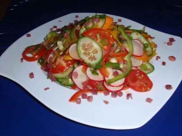 Bunter Feierabend-Salat - Rezept - Bild Nr. 9