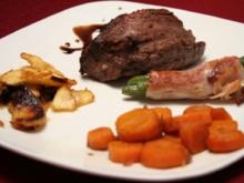Steak vom Allgäuer Freilandrind an Apfel-Zwiebelgemüse - Rezept