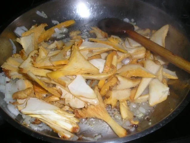 geröstete Eierschwammerl mit Ei - Rezept - Bild Nr. 3