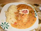 Schnitzelauflauf mit Porreerahm - Rezept