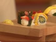 Süße Sushi mit Wasabiperlen a la Henssler - Rezept