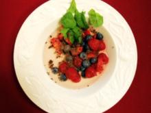 Erdbeeren mit Schokosplittern in Saracco (John Friedmann) - Rezept
