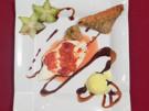 Glasierte Orangen mit Eis und Baklava - Rezept