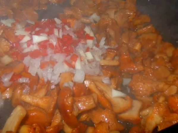 Rezept: Spätzle mit pikanten Rahm-Pfifferlingen Bild Nr. 4 Spätzle mit pikanten Rahm-Pfifferlingen - Rezept - Bild Nr. 4