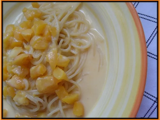 Rezept: Pasta mit Aprikosen-Sauce Bild Nr. 7 Pasta mit Aprikosen-Sauce - Rezept - Bild Nr. 7