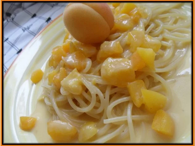 Rezept: Pasta mit Aprikosen-Sauce Bild Nr. 2 Pasta mit Aprikosen-Sauce - Rezept - Bild Nr. 2