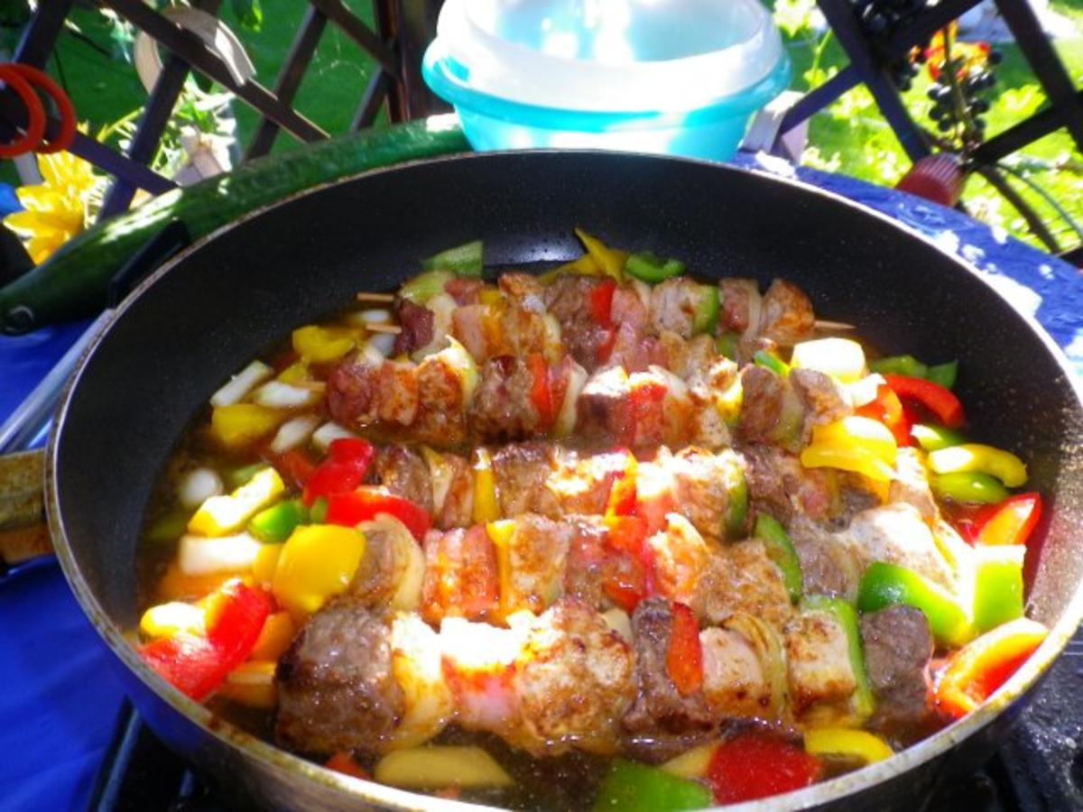 Bunte Spieße - Rezept