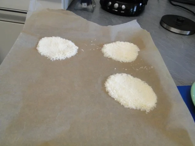 Parmesankörbchen, gefüllt mit frischen grünen Bohnen und Blumenkohl, aber die - Rezept - Bild Nr. 5