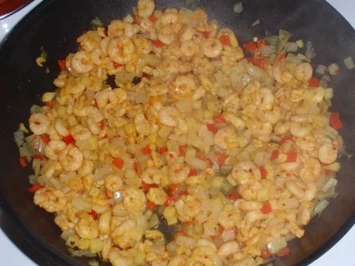 Feurige Tiefseegarnelen auf Brötchen mit Mozzarella überbacken - Rezept - Bild Nr. 9