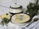 Rezept: Käserahmsuppe mit Weißwein Käserahmsuppe mit Weißwein - Rezept