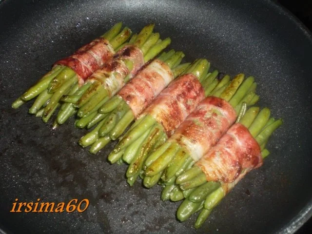 Rumpsteak mit Pfifferlingen und Speckbohnen - Rezept - Bild Nr. 7