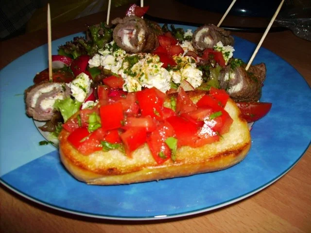 Schnelles Reste-Bruschetta - Rezept