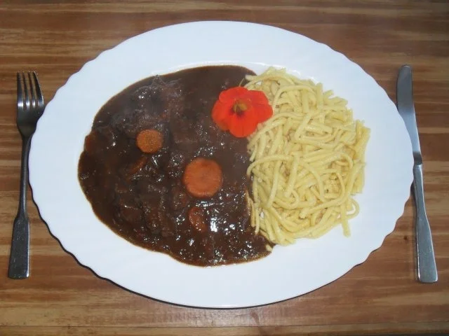 Rinderragout in Chilli - Schoko - Sauce - Rezept - Bild Nr. 2