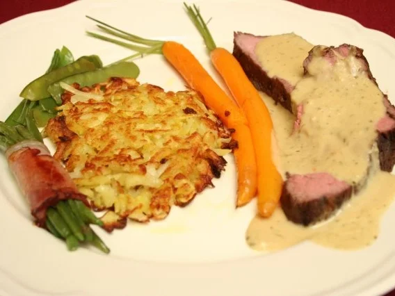 Rezept: Rinderfilet an Estragonsoße Rinderfilet an Estragonsoße - Rezept