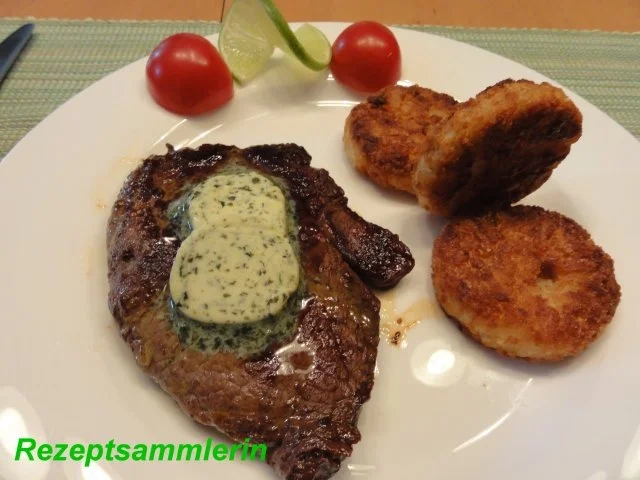 Fleisch:     HÜFTSTEAK mit Kräuterbutter - Rezept