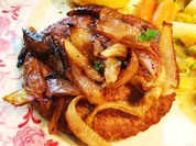 Zwiebel-Hacksteak ... - Rezept