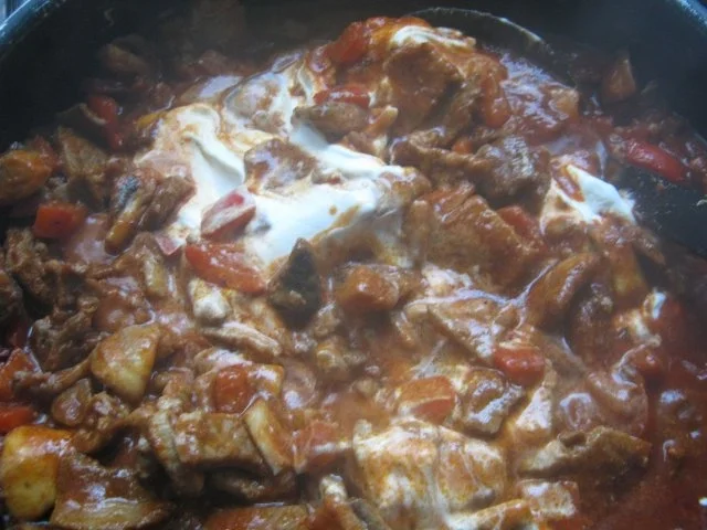 Rezept: Gyros in Metaxasosse Bild Nr. 7 Gyros in Metaxasosse - Rezept - Bild Nr. 7