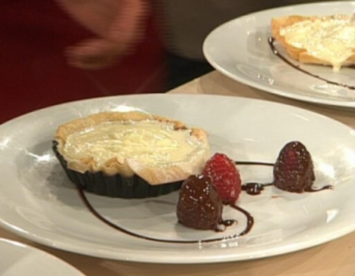 Schokoladentarte mit Himbeeren a la Henssler - Rezept - kochbar.de