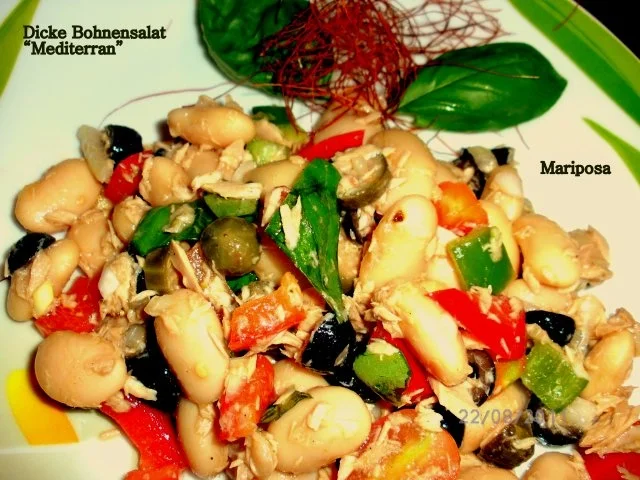 Dicke Bohnensalat "Mediterran" - Rezept