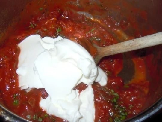 Würzige Hähnchenbrust auf Tomaten-Joghurt-Sauce mit Basmati-Reis - Rezept - Bild Nr. 8