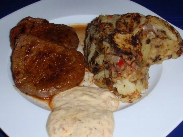 Rezept: Ochsenfilet mit pfiffigen Bratkartoffeln Bild Nr. 13 Ochsenfilet mit pfiffigen Bratkartoffeln - Rezept - Bild Nr. 13