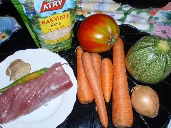 Rezept: Tomatenreis mit Filet-Gemüse-Pfanne Bild Nr. 2 Tomatenreis mit Filet-Gemüse-Pfanne - Rezept - Bild Nr. 2