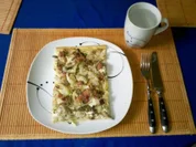 Flammkuchen: Flammkuchen mediteran mit Pilzen - Rezept