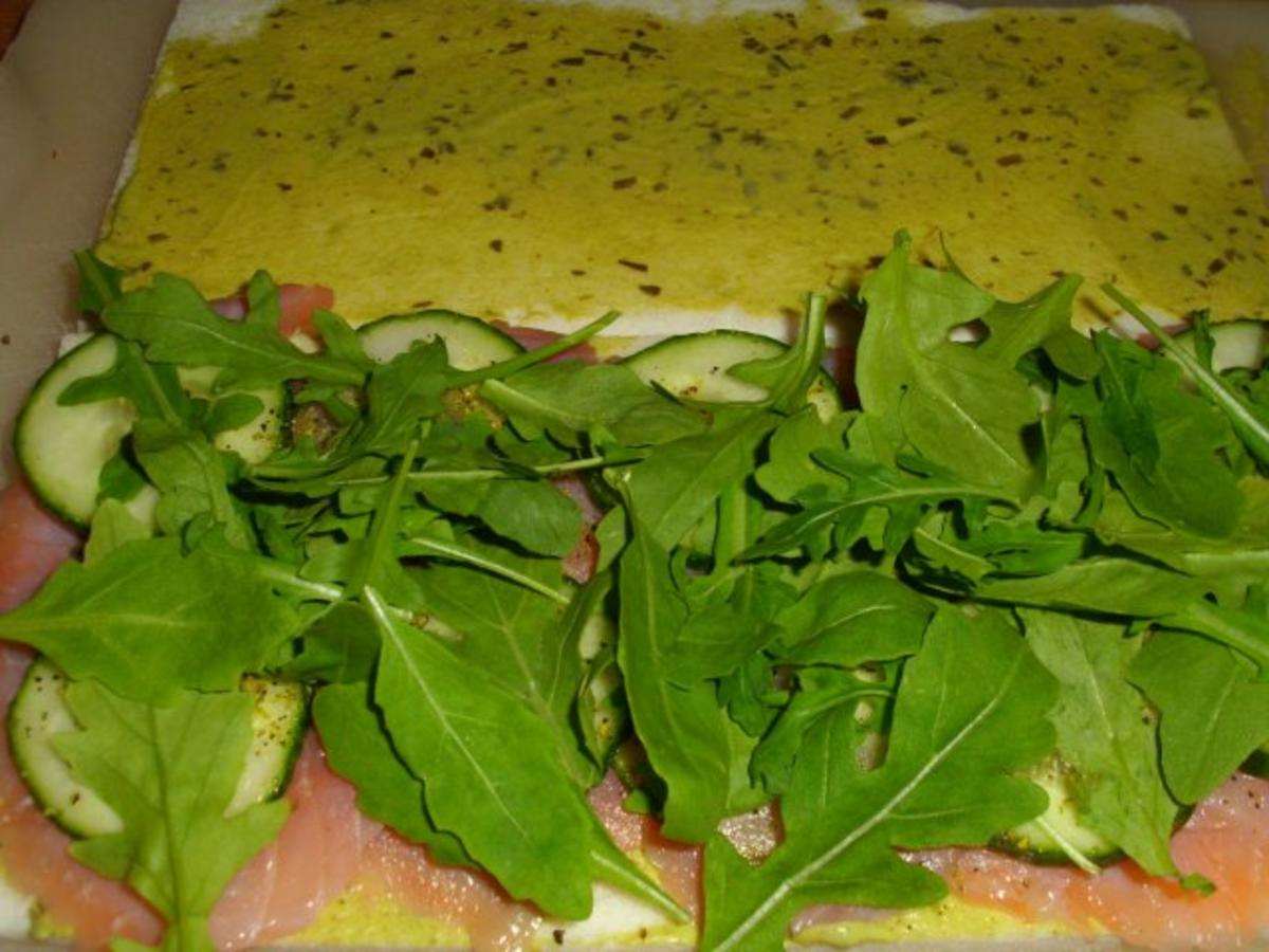 Tramezzini mit Lachs und Gurke - Rezept - Bild Nr. 4