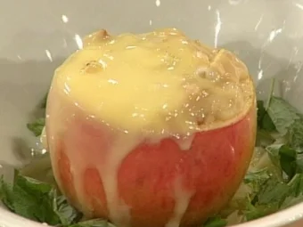 Apfelrisotto mit Walnüssen und französischem Rohmilchkäse a la Kim - Rezept