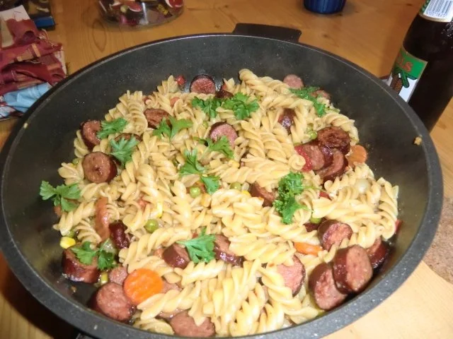 Cabanossi-Nudel-Pfanne mit Gemüse - Rezept - Bild Nr. 4