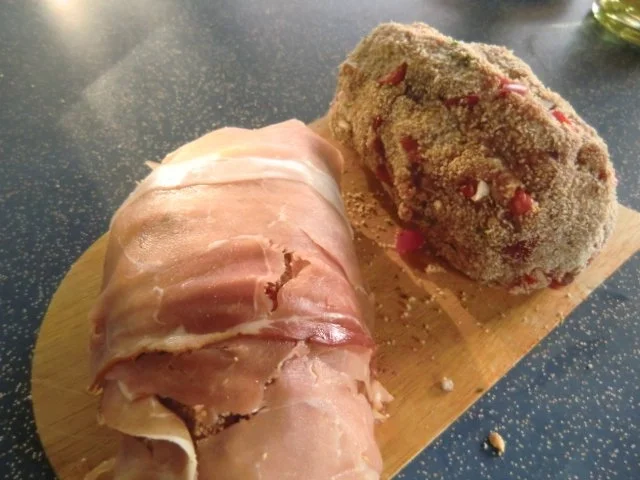 Rezept: Hackbraten mit Paprika im Speckmantel Bild Nr. 3 Hackbraten mit Paprika im Speckmantel - Rezept - Bild Nr. 3