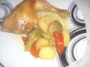 Hähnchenkeulen mit Biergemüse - Rezept