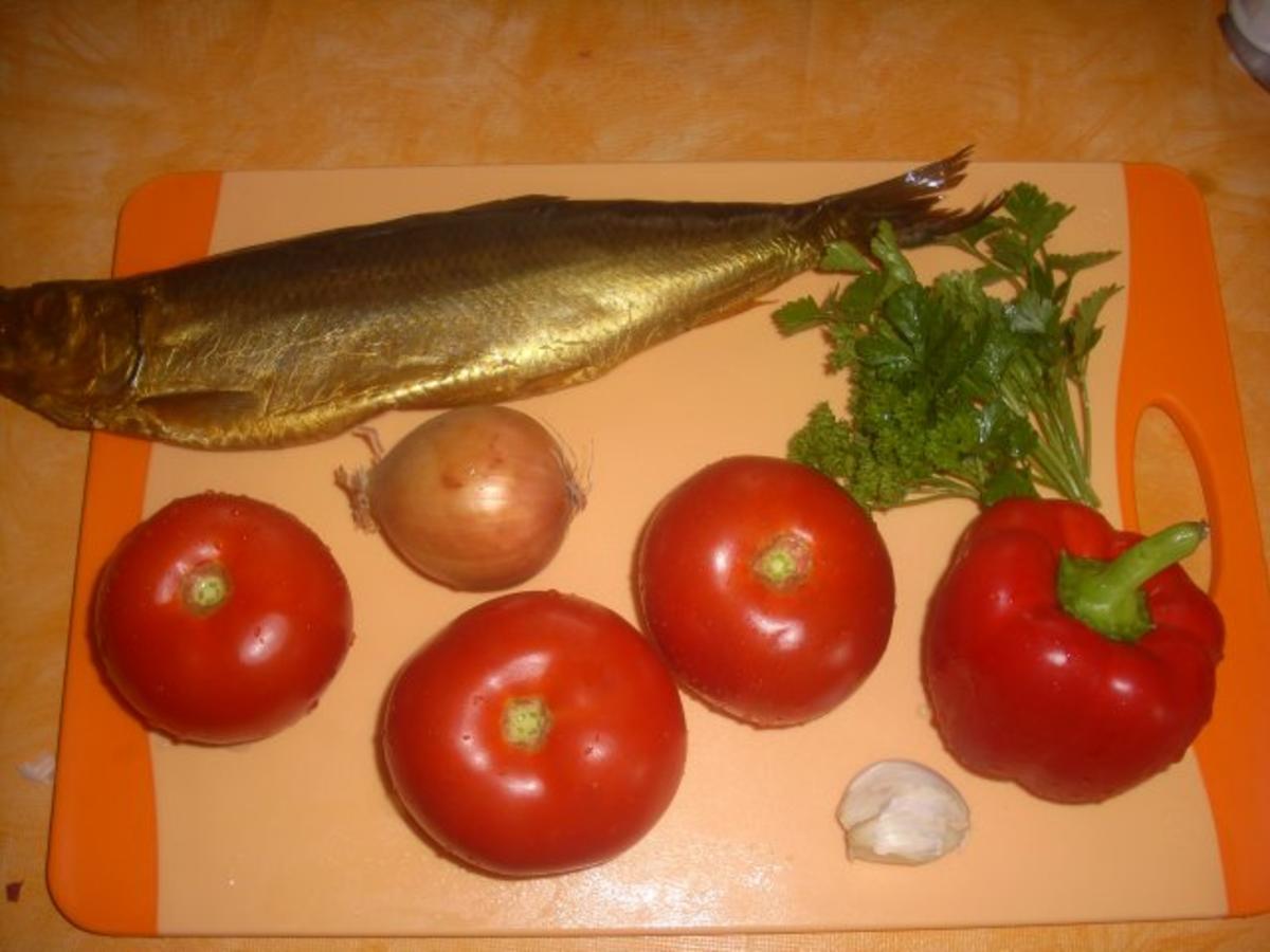Auberginen-Zucchini Röllchen mit Räucherfisch-Gemüse Füllung - Rezept - Bild Nr. 2