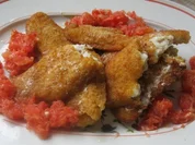 Paniertes Dorschfilet mit Grapefruitgemüse - Rezept