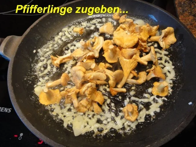 Eier:   KRÄUTER - OMELETT mit Pfifferlingfüllung - Rezept - Bild Nr. 6