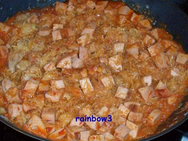 Kochen: Wurst-Sauerkraut-Pfanne - Rezept - Bild Nr. 3