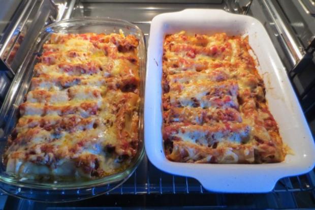 Cannelloni mit Tomaten-Hackfleischfüllung - Rezept mit Bild - kochbar.de