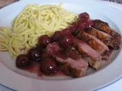 Entenbrust mit Kirschen - Rezept