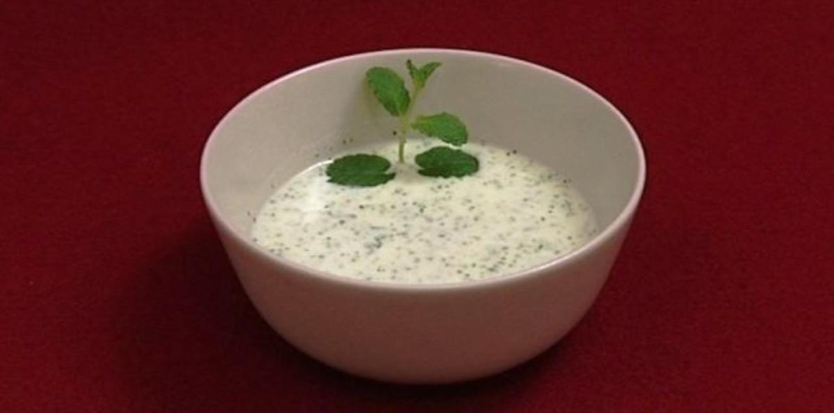 Minz-Raita – Kaltes Joghurt-Süppchen (Thomas Drechsel) - Rezept