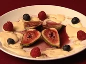 Ingwercrème mit Feigen und Rotweinreduktion (Angela Neumann) - Rezept