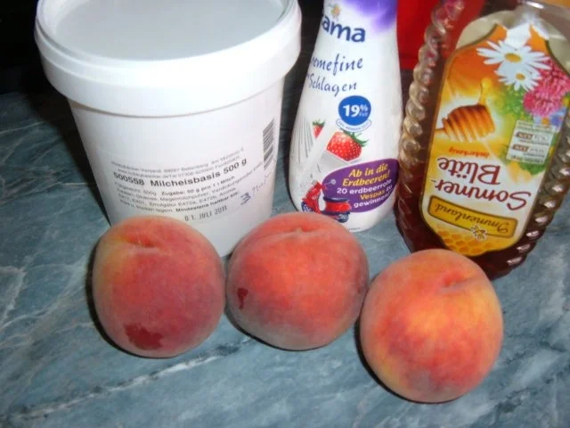 Eis : Pfirsich - Honig - Rezept - Bild Nr. 2