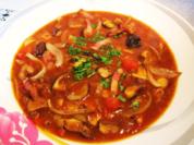 Rezept: Steinpilz-Gulaschsuppe ... Steinpilz-Gulaschsuppe ... - Rezept