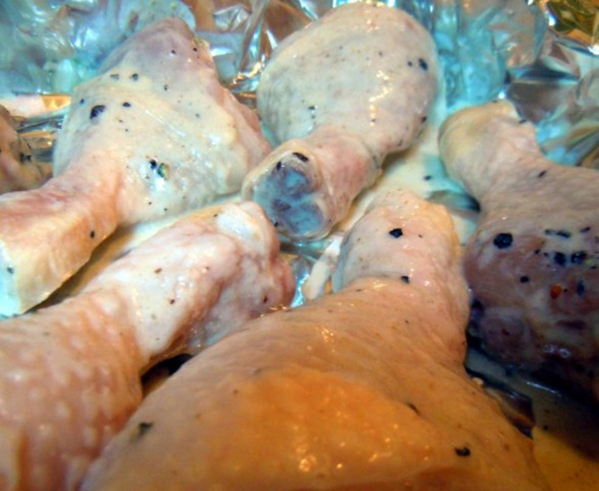 Supersaftige Hähnchenschlegel mit scharfem Ebly-Weizen - Rezept - Bild Nr. 5