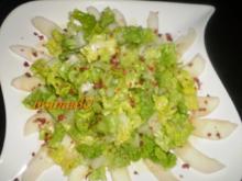 Fruchtiger Salat mit Senf - Dressing - Rezept
