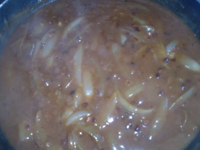 Rezept: Deftige Zwiebel Soße mit Bratwurst Bild Nr. 6 Deftige Zwiebel Soße mit Bratwurst - Rezept - Bild Nr. 6